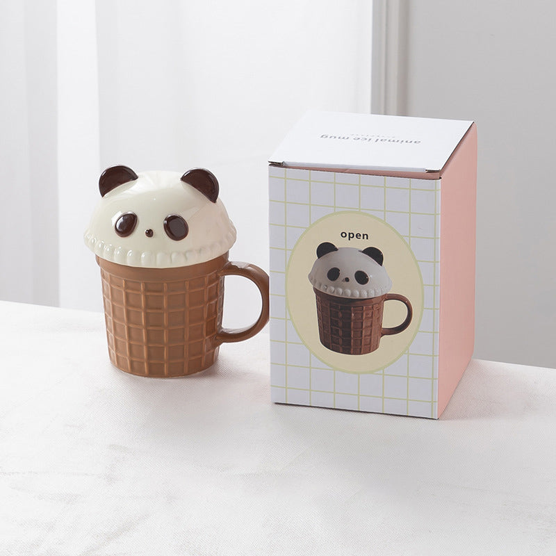 Creative Cartoon Ice Cream Cone Mug