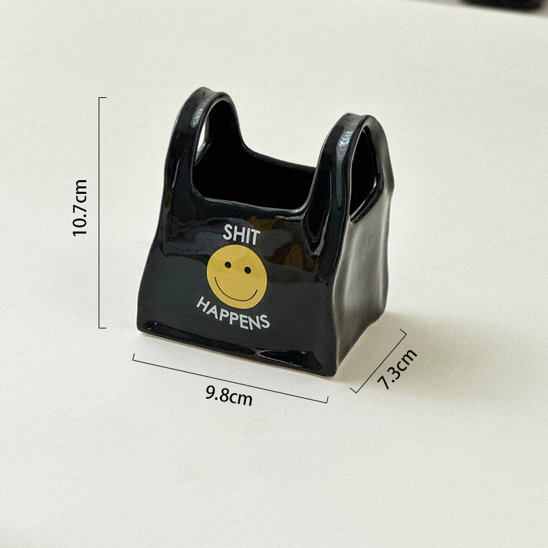 Creative Ceramic Handheld Storage Basket