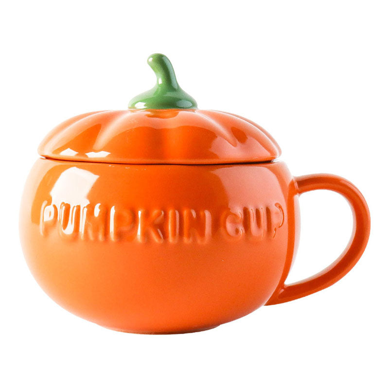 Tasse créative en céramique en forme de citrouille