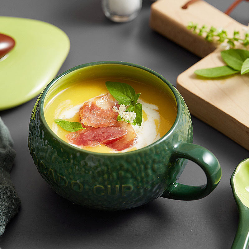 Tasse créative en céramique en forme de citrouille