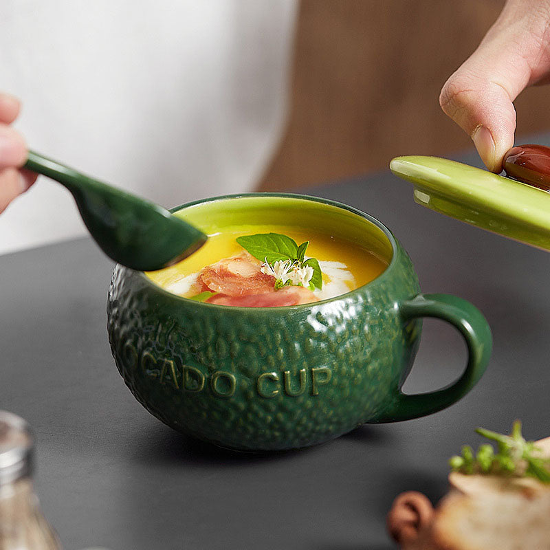 Tasse créative en céramique en forme de citrouille