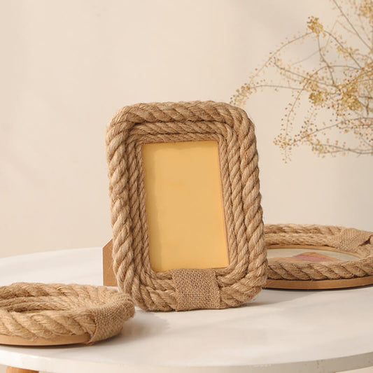 Creative Hemp Rope Photo Frame