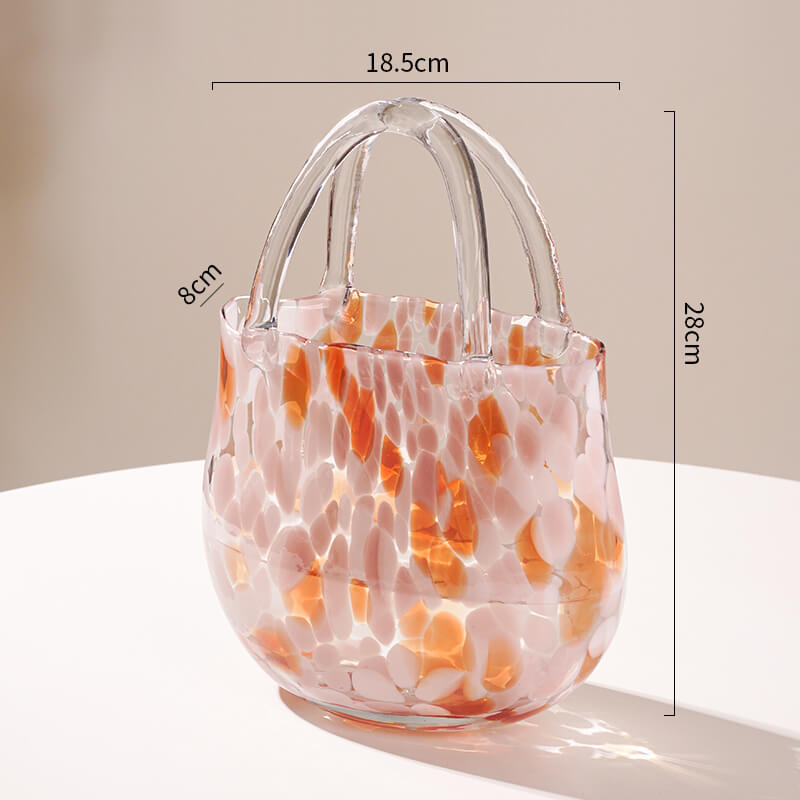 Vase en verre créatif motif léopard