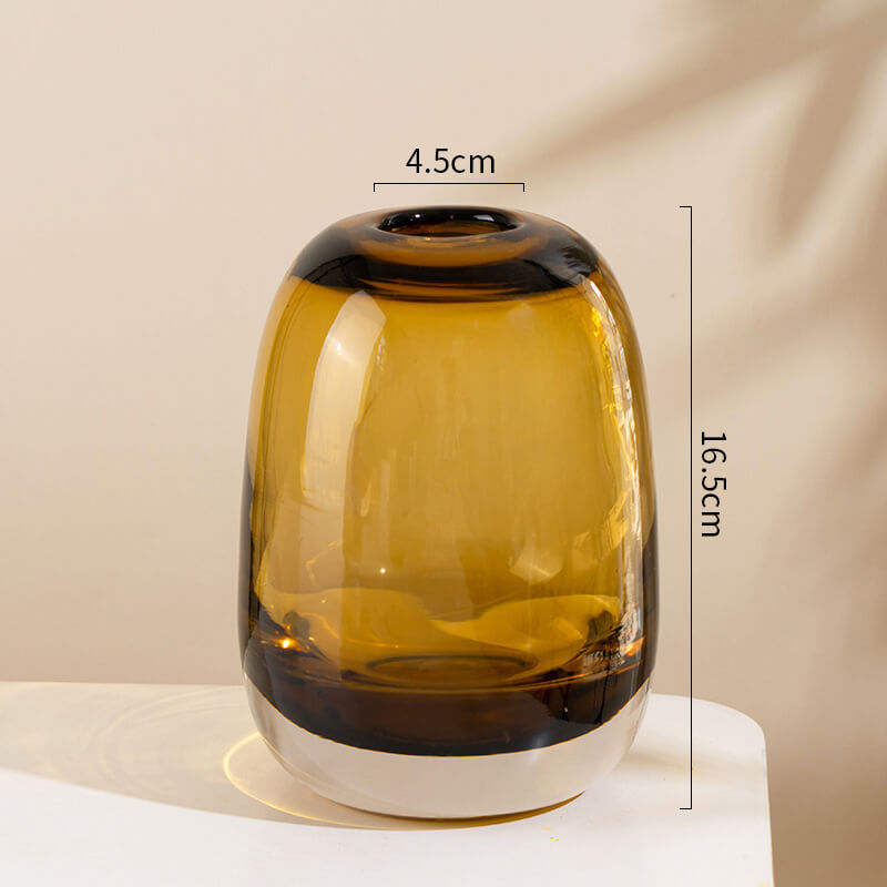 Vase en verre créatif en forme de pluie