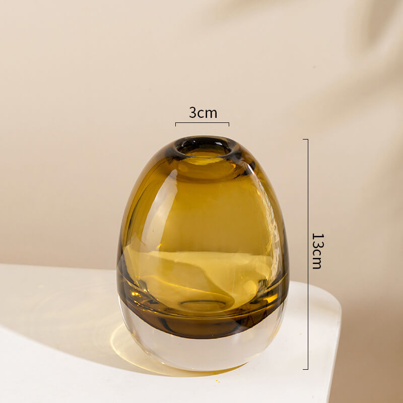 Vase en verre créatif en forme de pluie