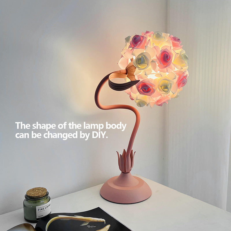 Creative And Simple Rose Table Lamp