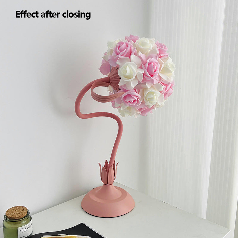 Creative And Simple Rose Table Lamp