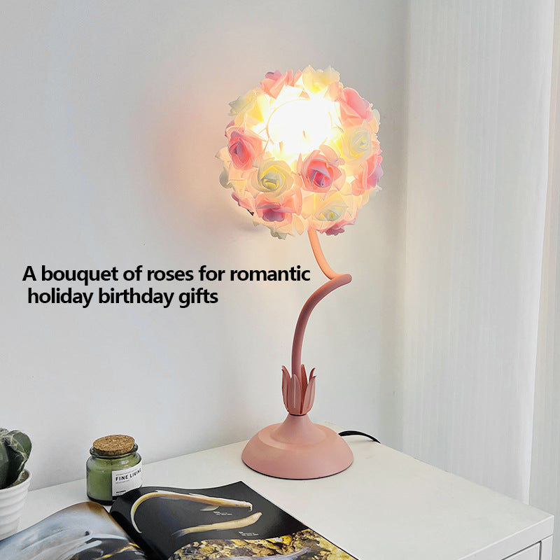 Creative And Simple Rose Table Lamp