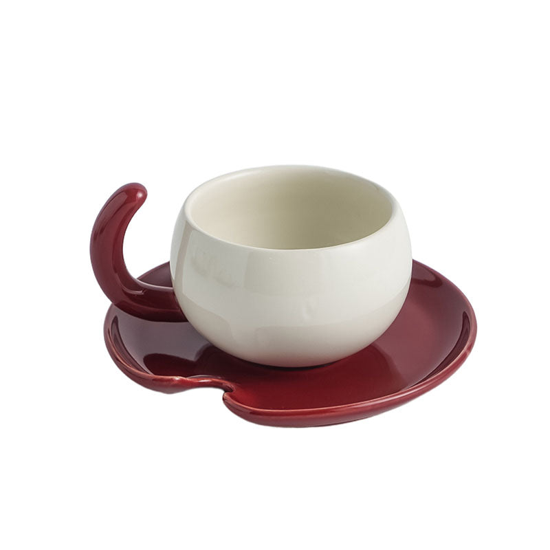 Creative Ceramic Coffee Cup And Saucer Set