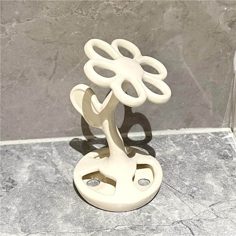 Porte-brosse à dents créatif en forme de fleur