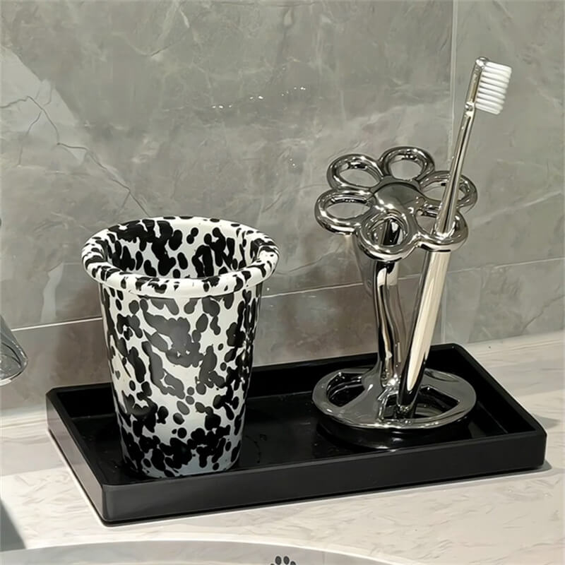 Porte-brosse à dents créatif en forme de fleur
