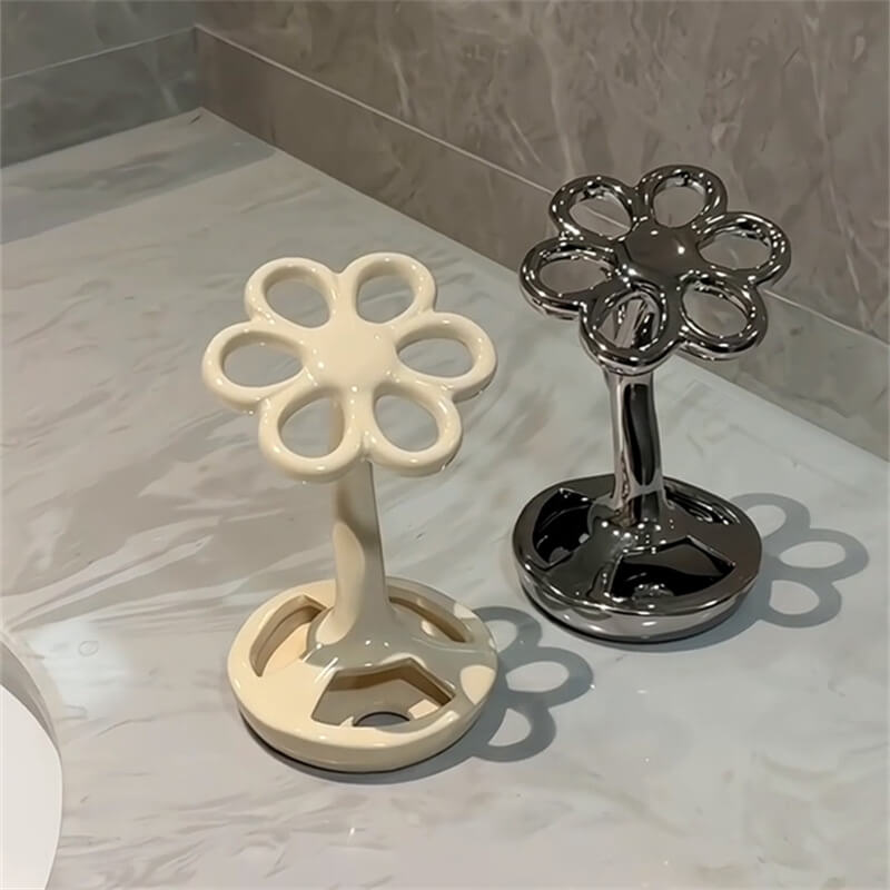 Porte-brosse à dents créatif en forme de fleur