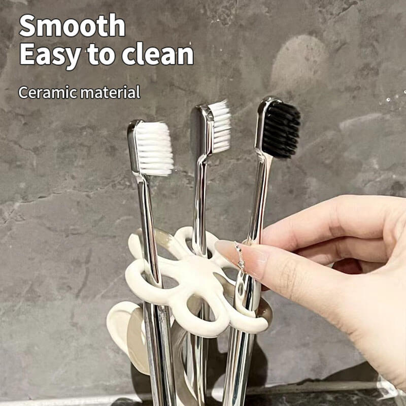 Porte-brosse à dents créatif en forme de fleur