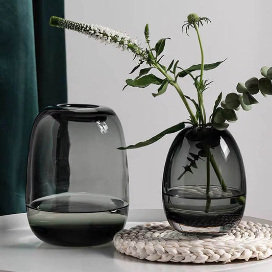 Vase en verre créatif en forme de pluie