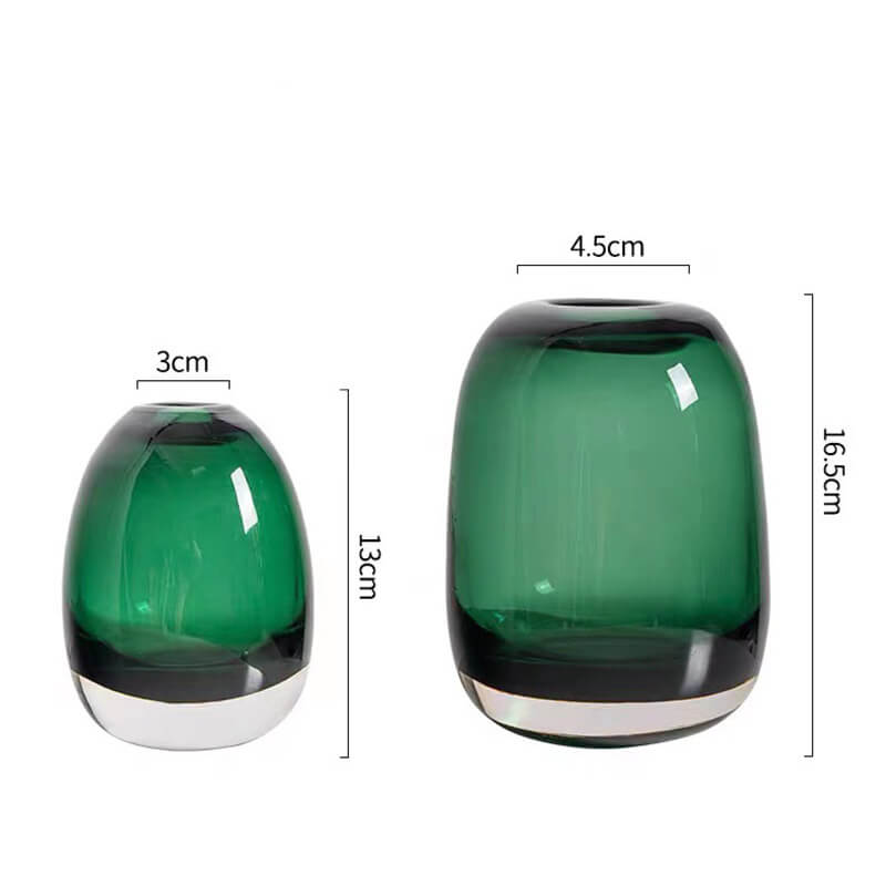 Vase en verre créatif en forme de pluie