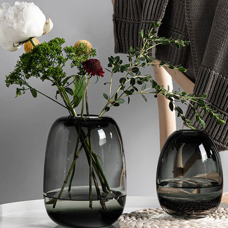 Vase en verre créatif en forme de pluie