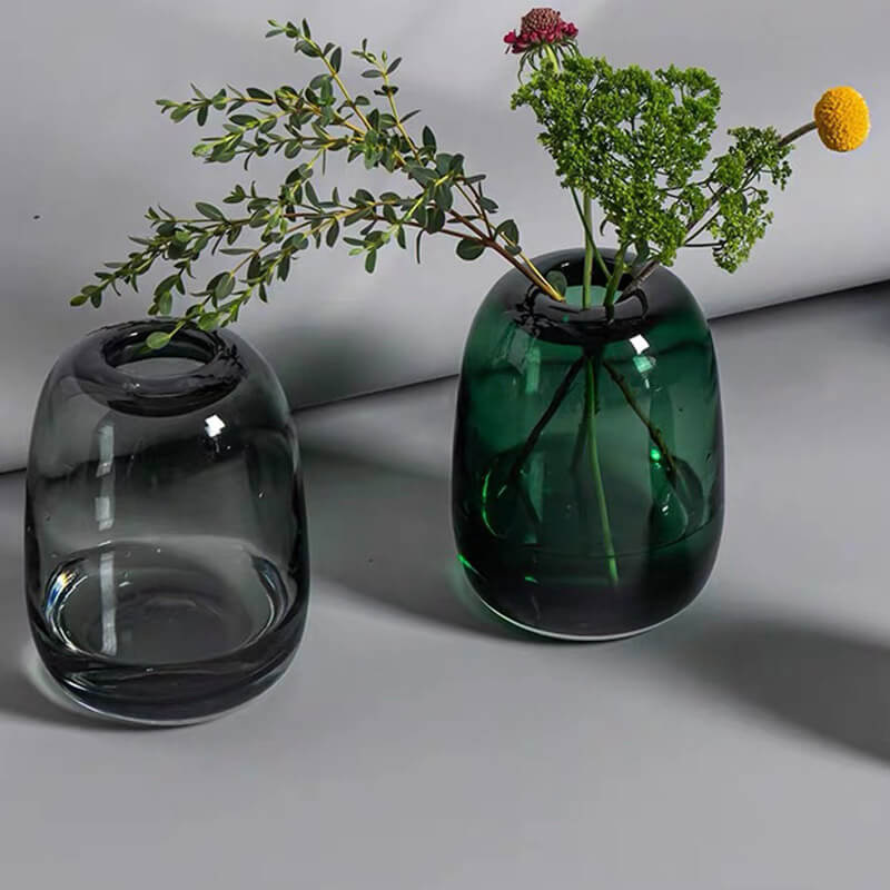 Vase en verre créatif en forme de pluie