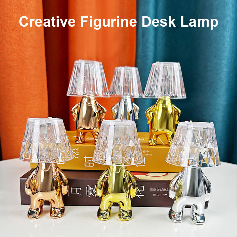 Lampe de table créative en forme de statuette