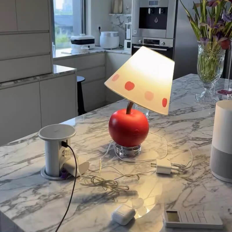 Creative Tilted Head Apple Table Lamp