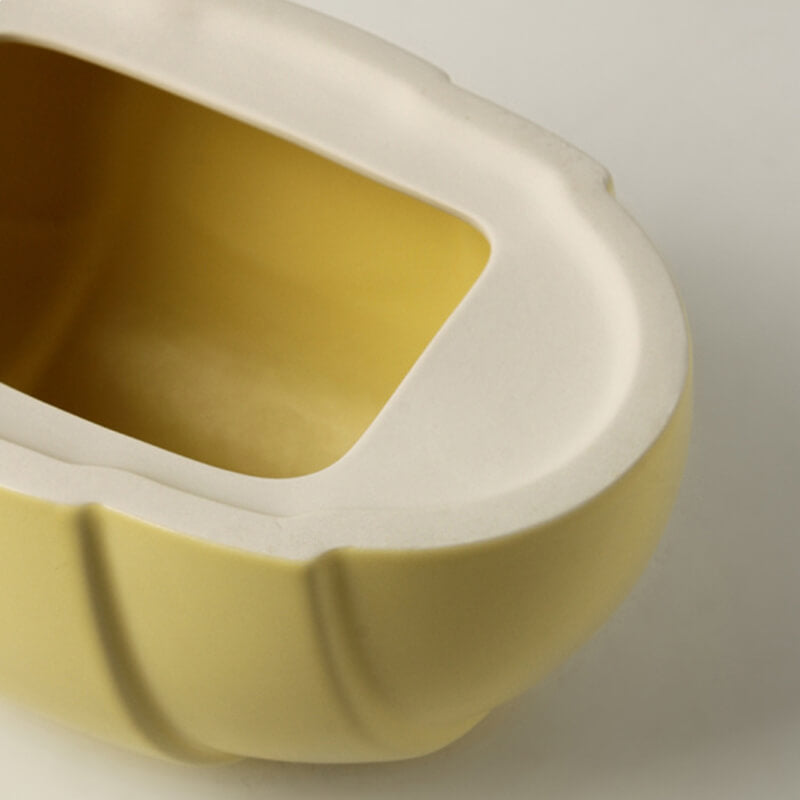 Croissant Shaped Ceramic Tissue Storage Box