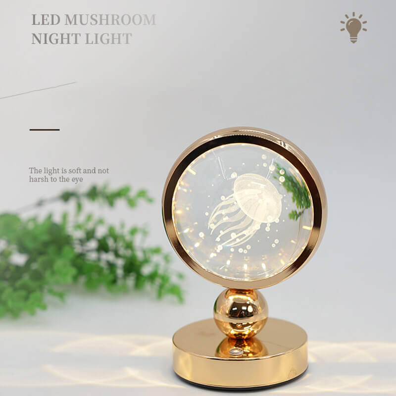 Crystal Jellyfish Table Lamp