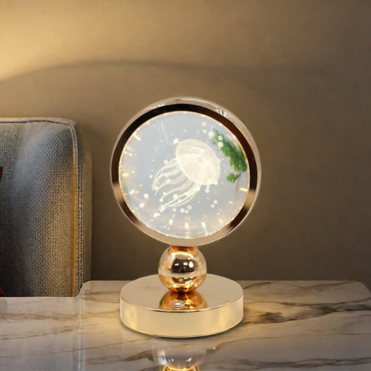 Crystal Jellyfish Table Lamp