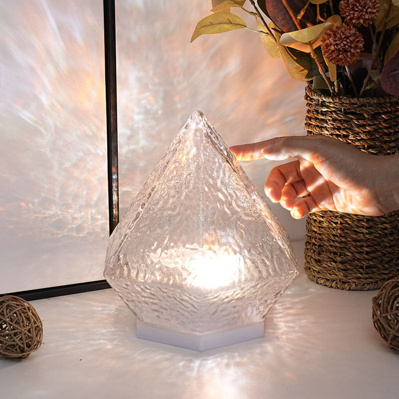 Veilleuse tactile en cristal