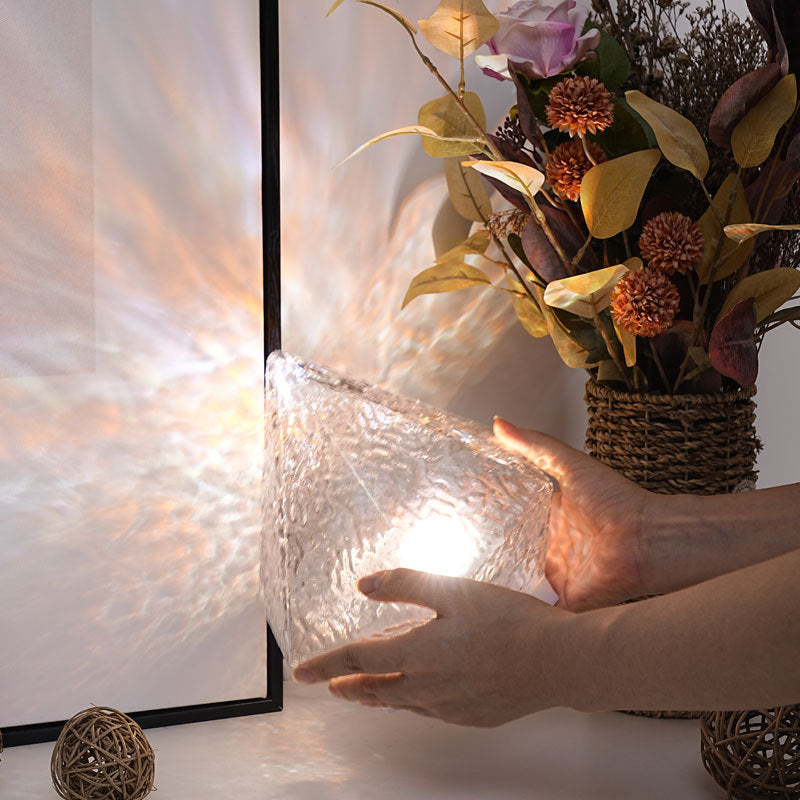 Veilleuse tactile en cristal