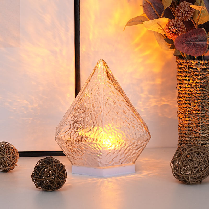 Veilleuse tactile en cristal