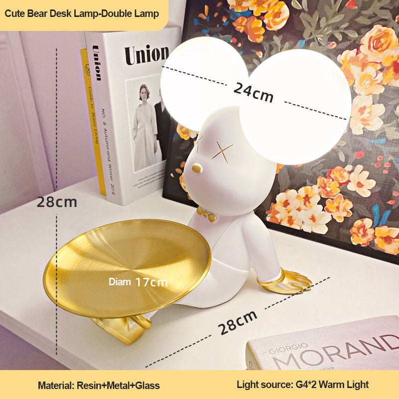 Lampe de bureau en forme d'ours mignon