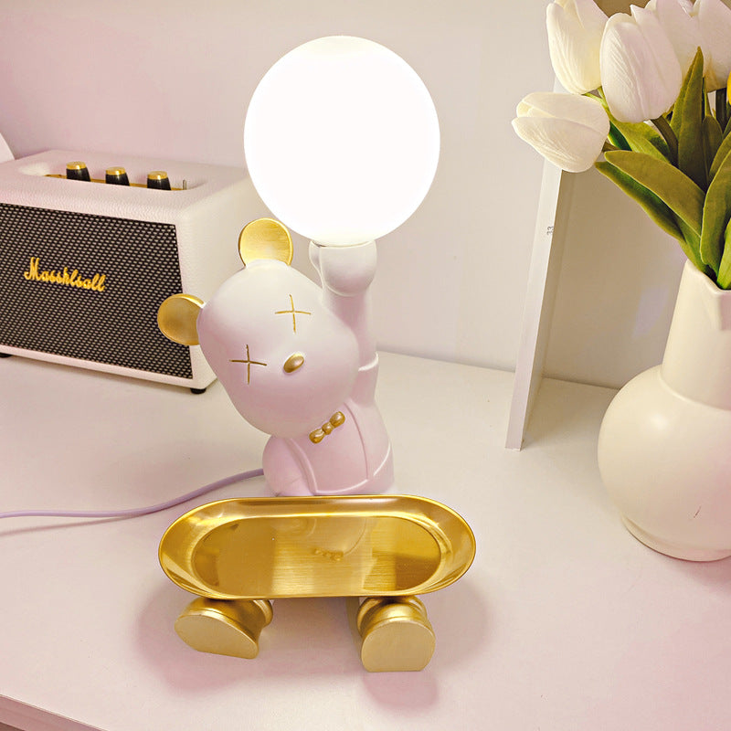 Lampe de bureau en forme d'ours mignon