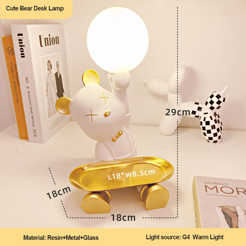 Lampe de bureau en forme d'ours mignon