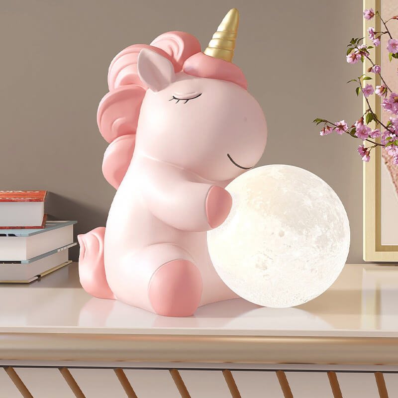 Süße Nachtlampe aus Kunstharz mit Bärenmotiv