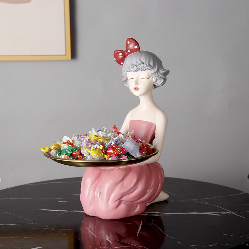 Cute Butterfly Girl Resin Storage Decoration