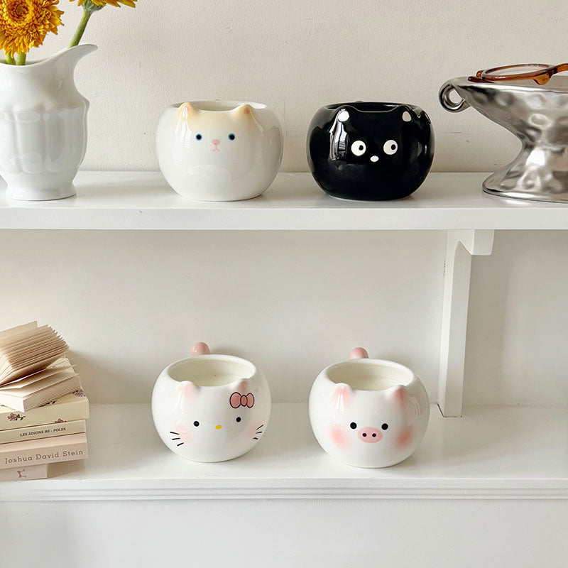 Cute Cat Ceramic Coffee Mugs