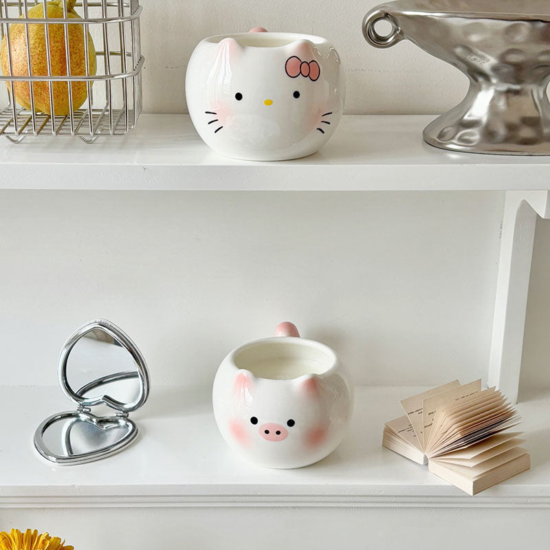Cute Cat Ceramic Coffee Mugs