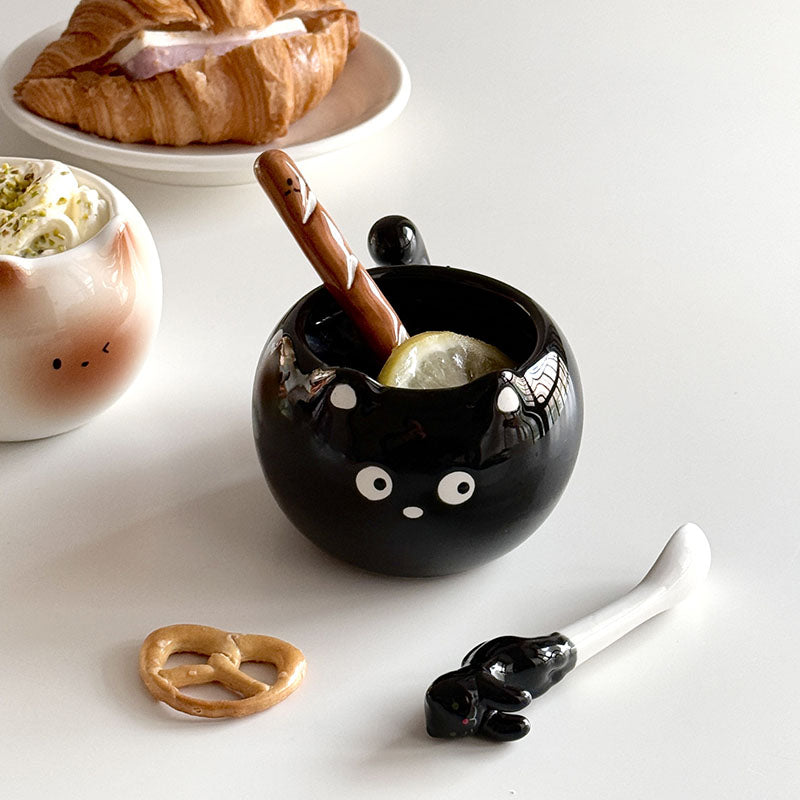 Cute Cat Ceramic Coffee Mugs