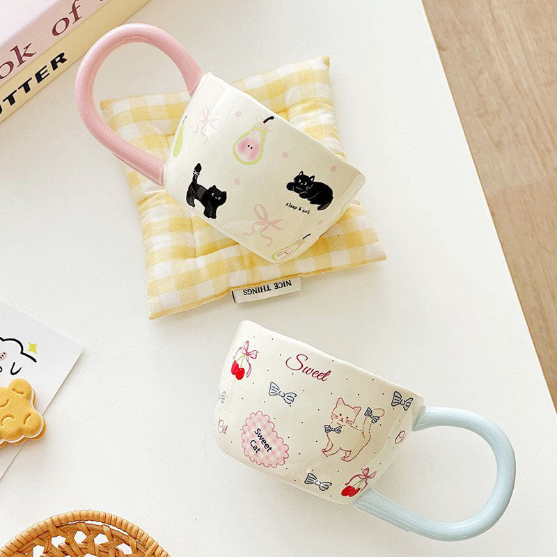 Cute Cat Ceramic Cup