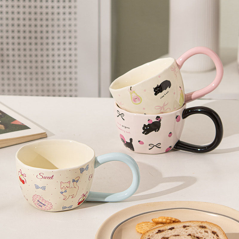 Cute Cat Ceramic Cup