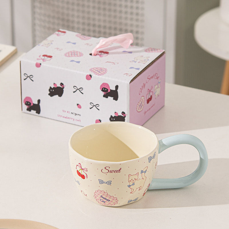 Cute Cat Ceramic Cup