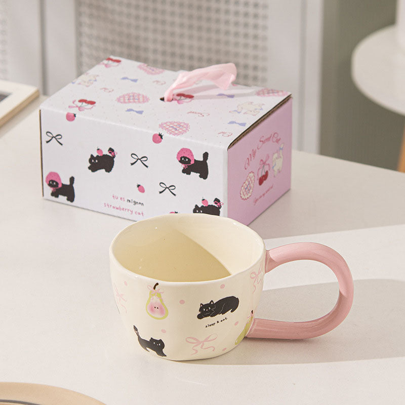 Cute Cat Ceramic Cup