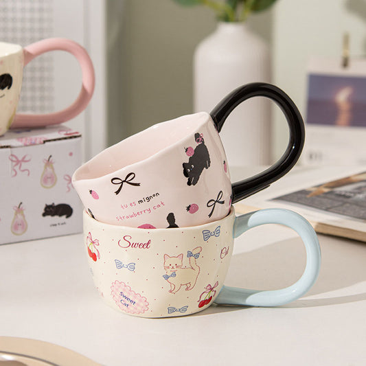 Cute Cat Ceramic Cup