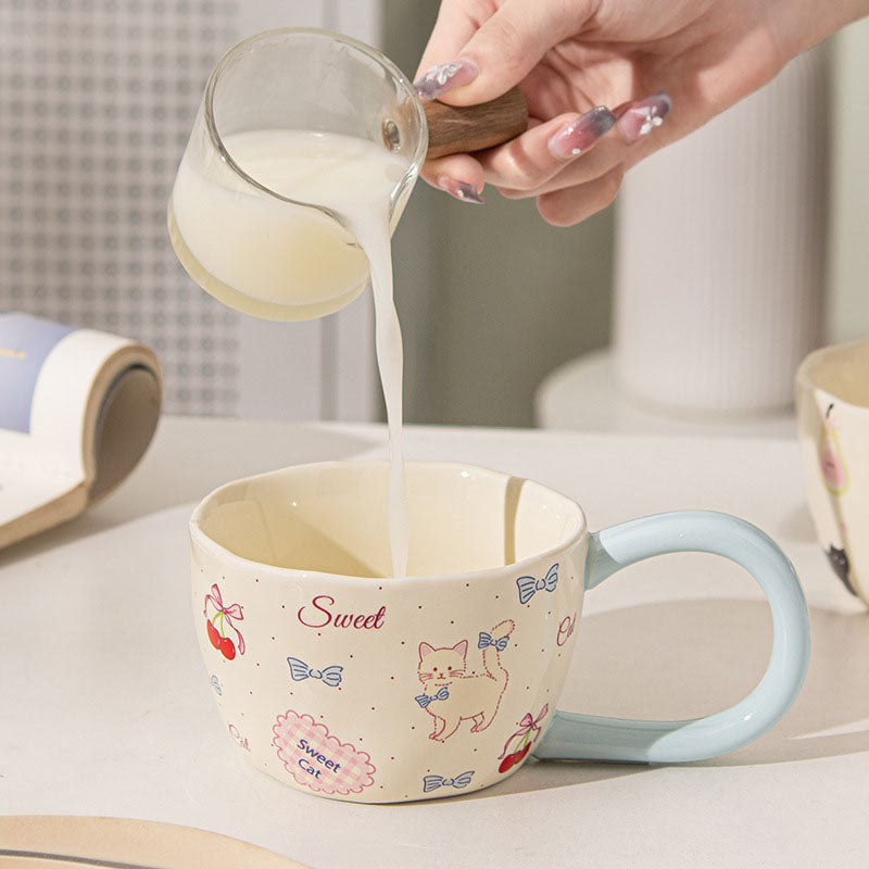 Cute Cat Ceramic Cup