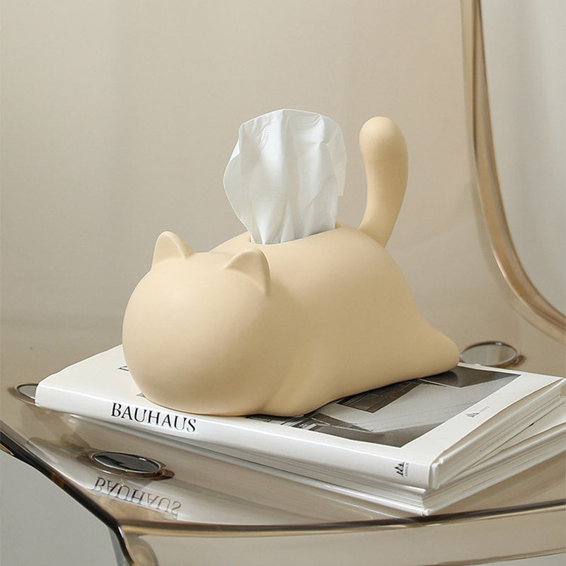 Cute Cat Ceramic Tissue Box