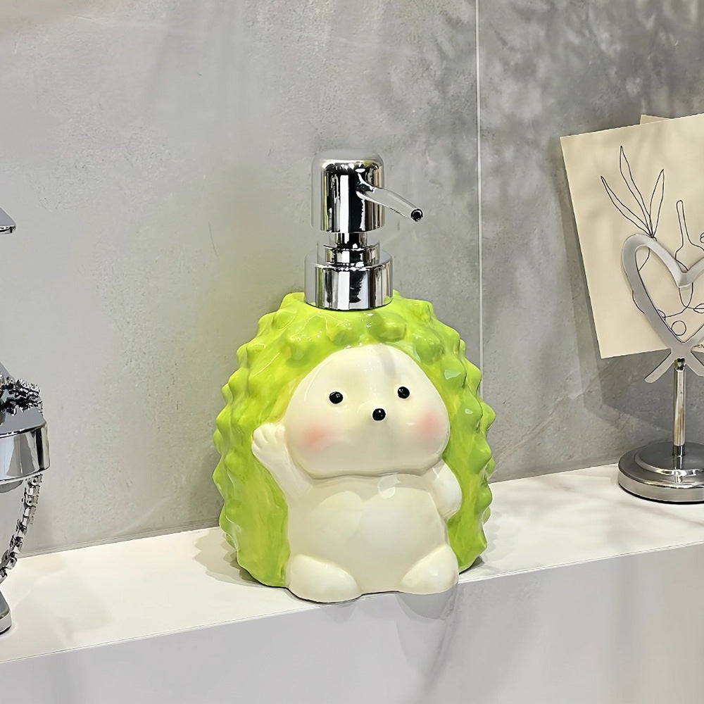 Cute Durian Hedgehog Soap Dispenser