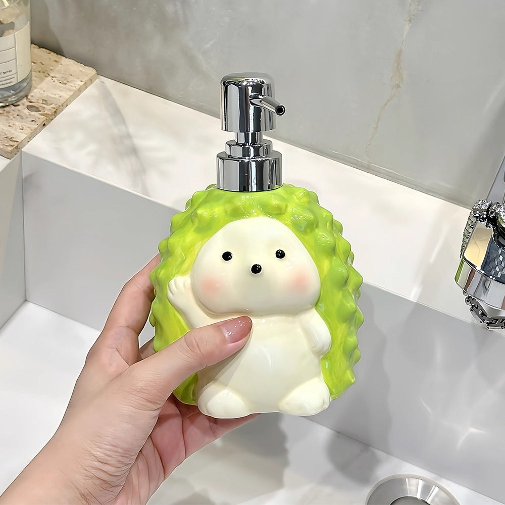 Cute Durian Hedgehog Soap Dispenser