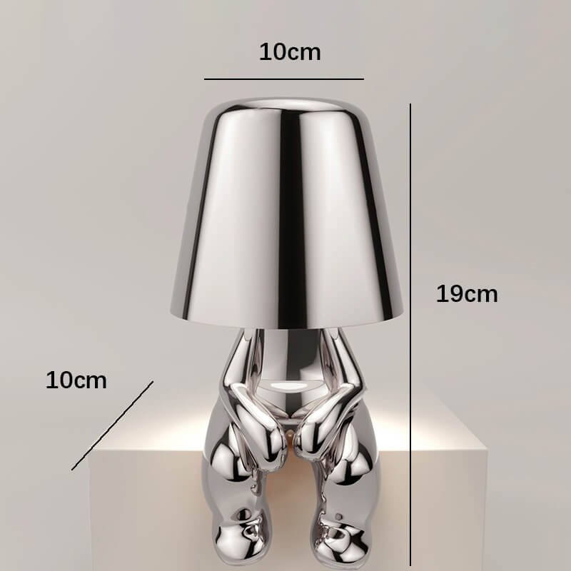 Cute Humanoid Touch Resin Night Light