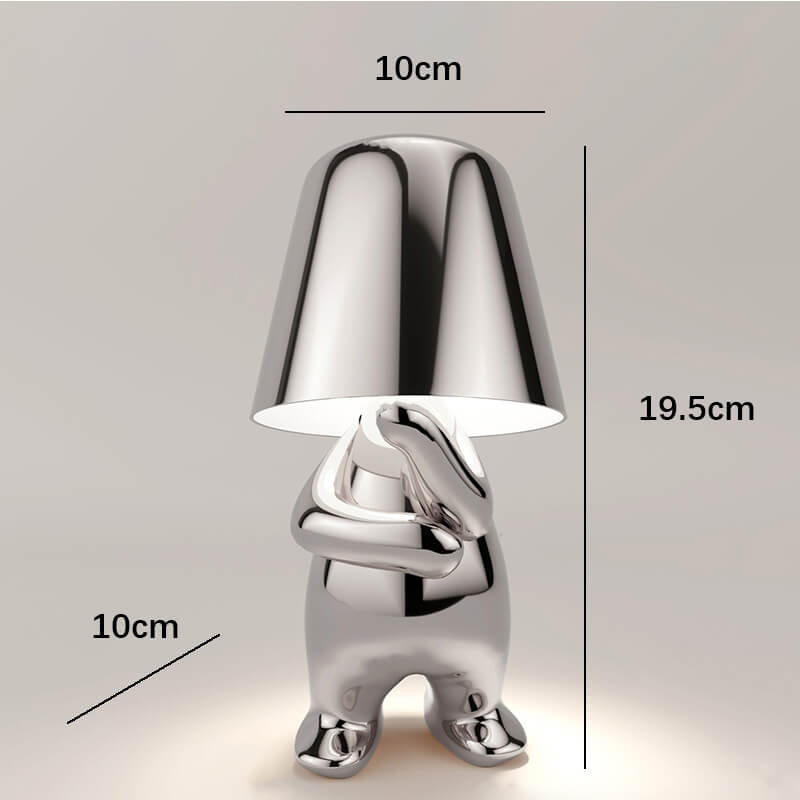 Cute Humanoid Touch Resin Night Light