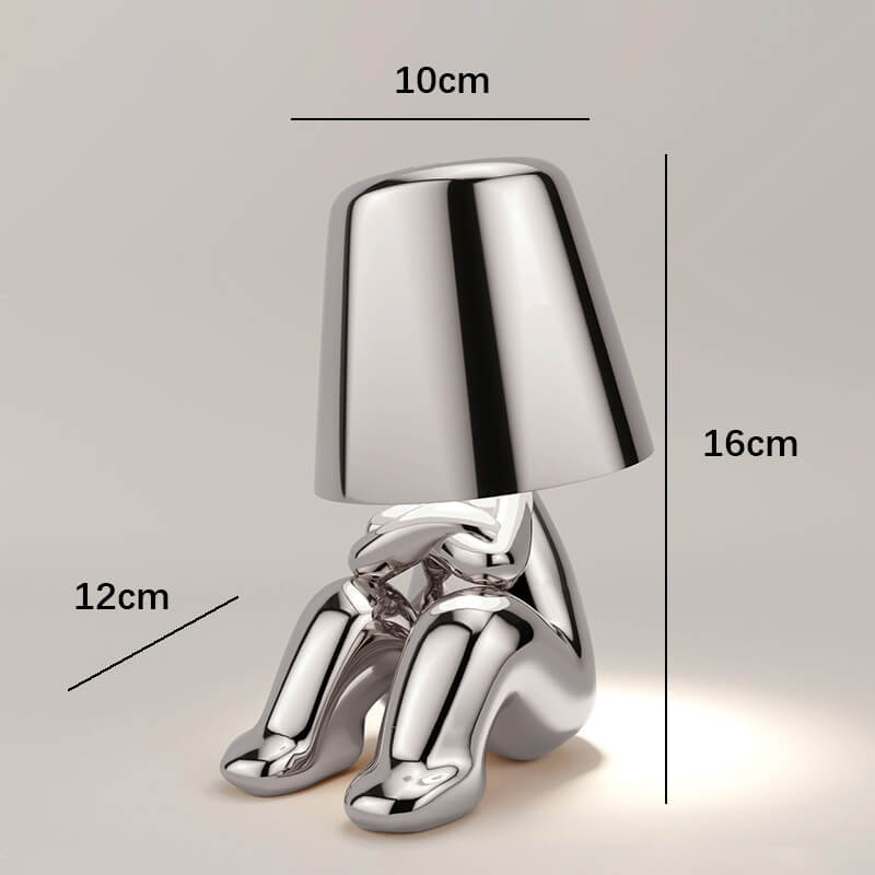 Cute Humanoid Touch Resin Night Light