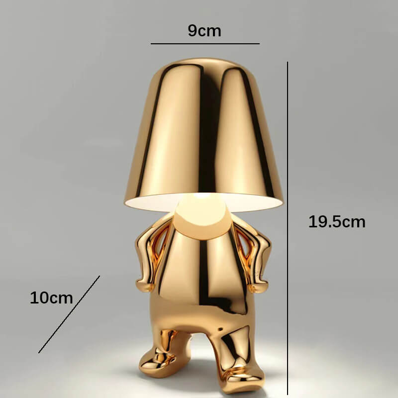 Cute Humanoid Touch Resin Night Light